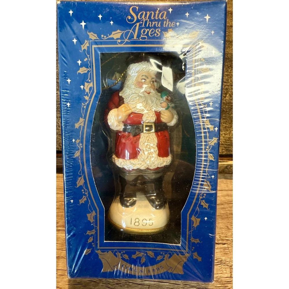 VTG - Santa Thru the Ages Ornament • 1895 Santa Figurine • Christmas Decor • NIB